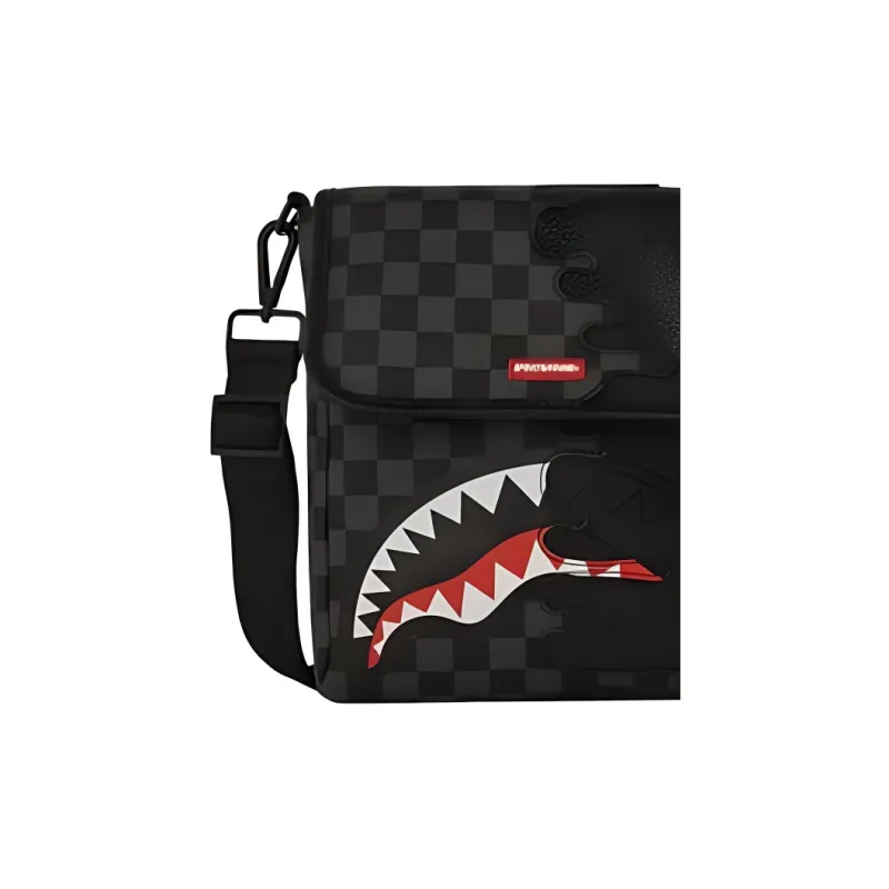 SPRAYGROUND Unfinished Shark Messenger Bag-4