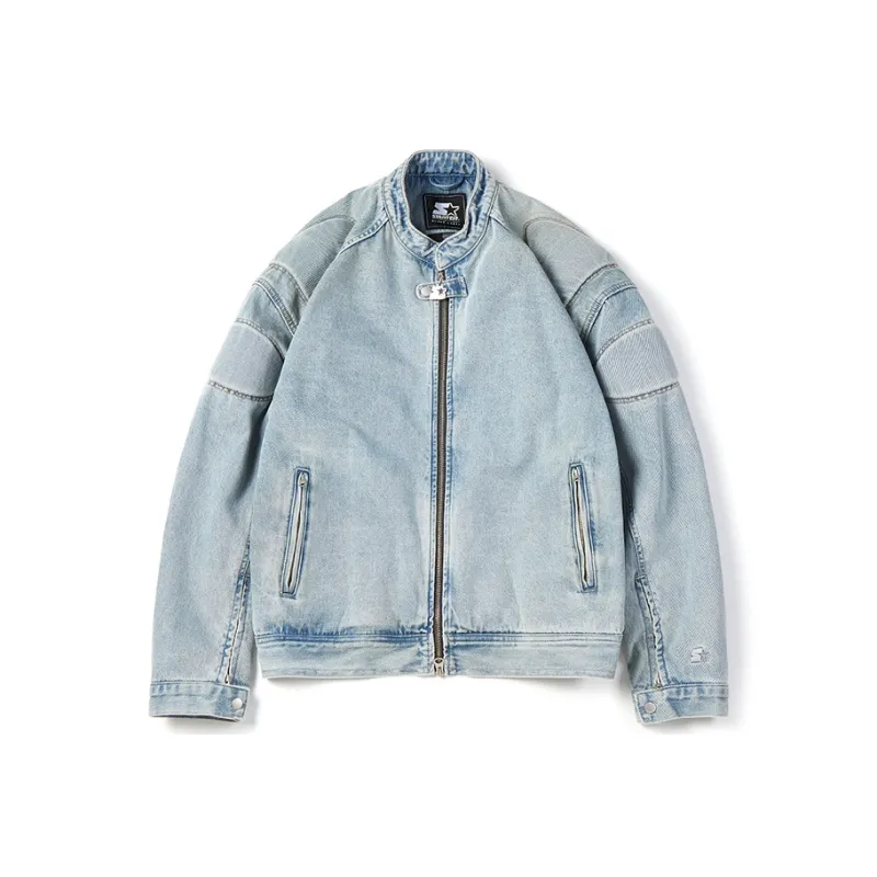 STARTER Denim Jacket Men's Light Blue-0