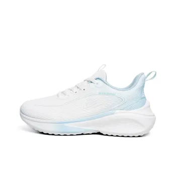 Warrior Cushioning, Slip Resistant, And Abrasion Resistant Low Top Casual Running Shoes Women's White Blue