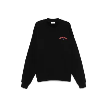 OFF WHITE Logo Printed Crewneck Sweatshirt