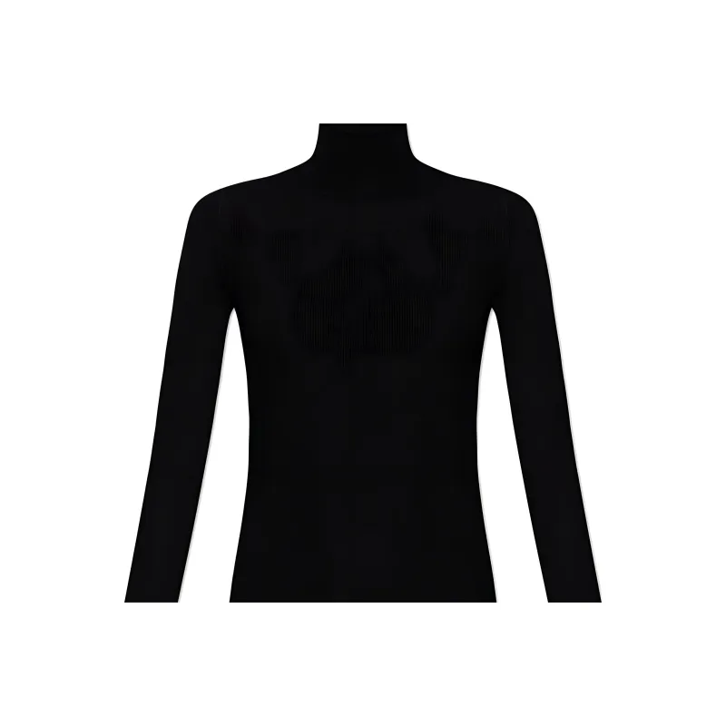 Bottega Veneta Ribbed High Neck Sweater-6