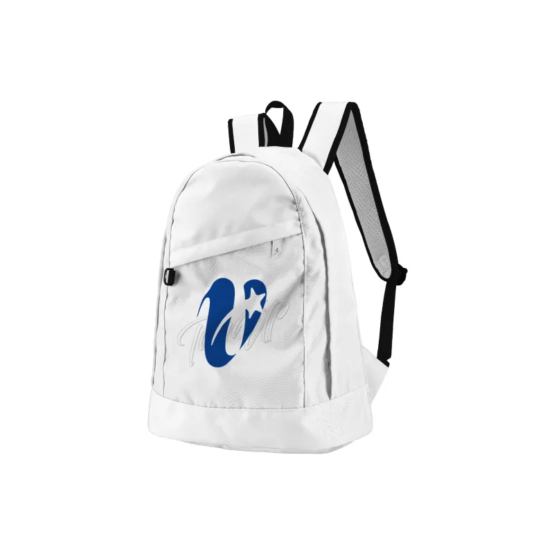 QRST NOT For US Collaboration Polyester Backpack Unisex White-6
