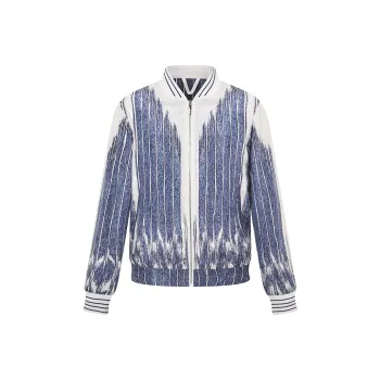 RARE Jackets Men Blue With White Lettering