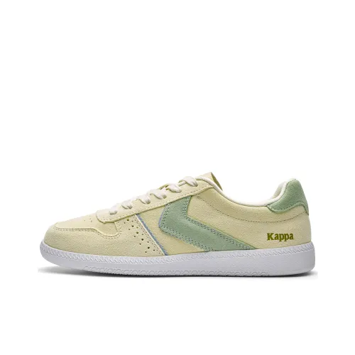 Kappa Back to Back Anti Slip Wear Resistant Low Top Skateboard Shoes Women's Beige Yellow