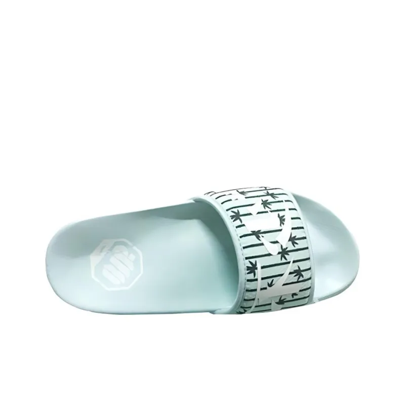 LiNing Do Not Enter The River EVA Quiet Slide Slippers Unisex Blue-3