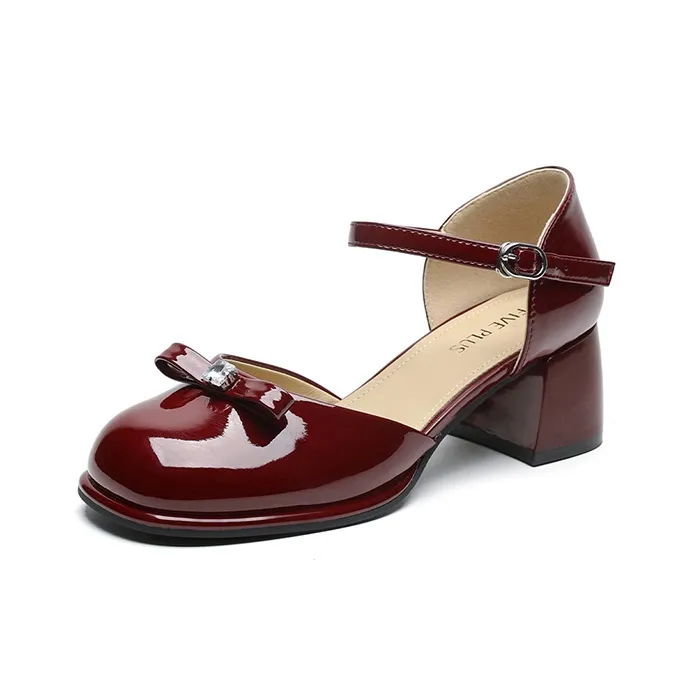 FIVE PLUS Chunky Heel High Heels Women's-8