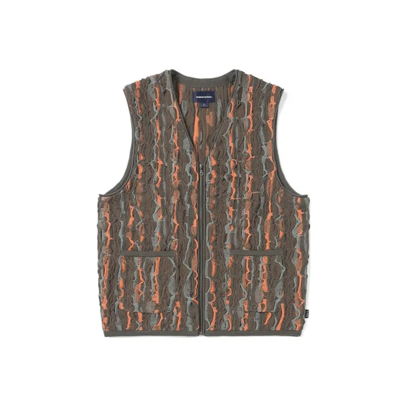 Thisisneverthat SS24 Ultras Collection 3D Cable Knit Vest Brown Vest Unisex Brown-0
