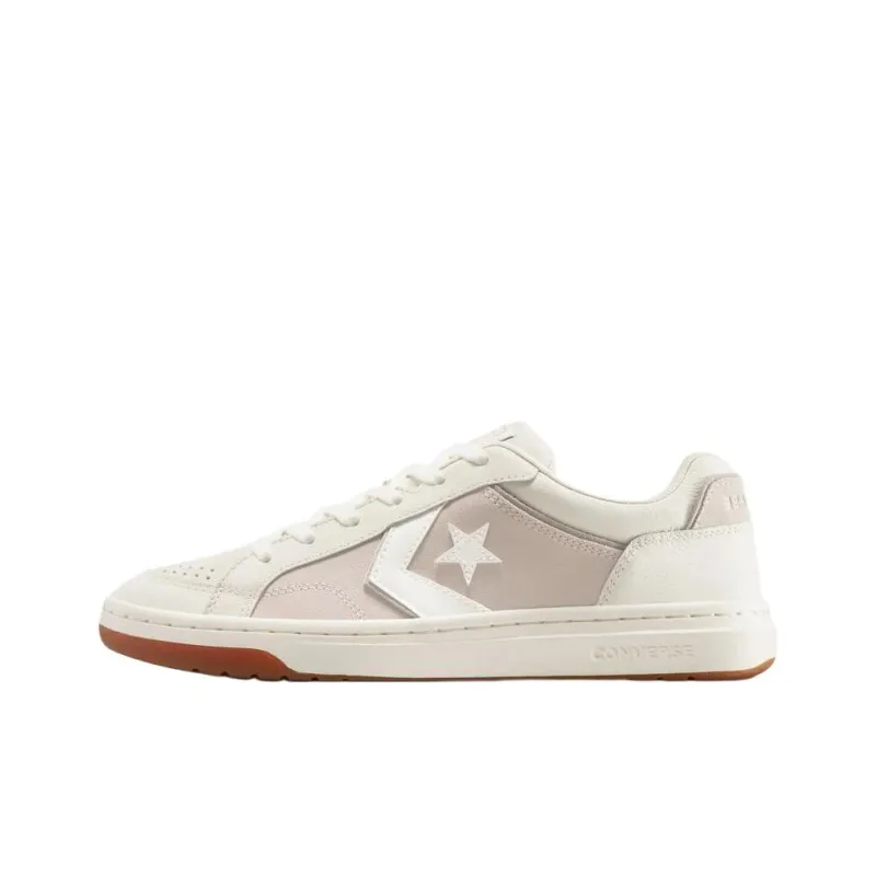 Converse Pro Blaze Classic Anti Slip Wear Resistant Low Top Skateboard Shoes Unisex Beige-0