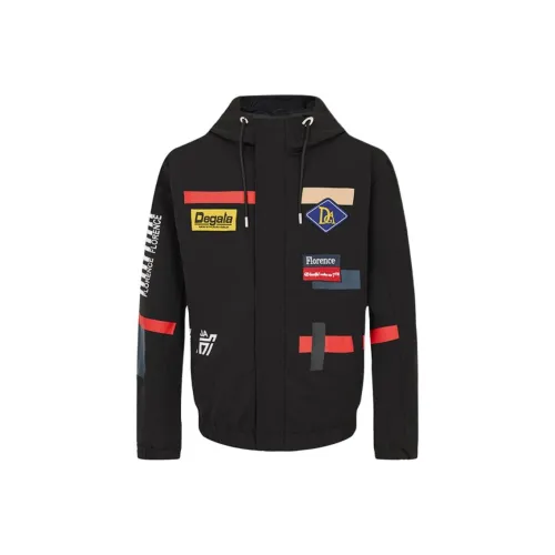 Marcelo Burlon County of Milan logo-embroidered quilted jacket