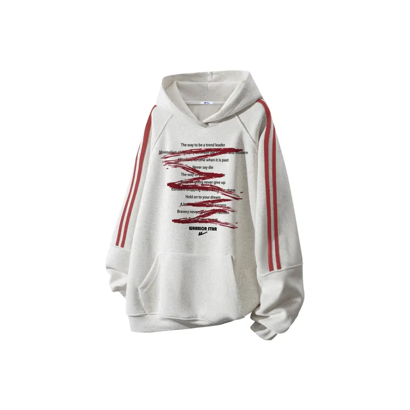 Warrior Huichao Riding The Wind Collection Sweatshirt Unisex White Heather Gray-10