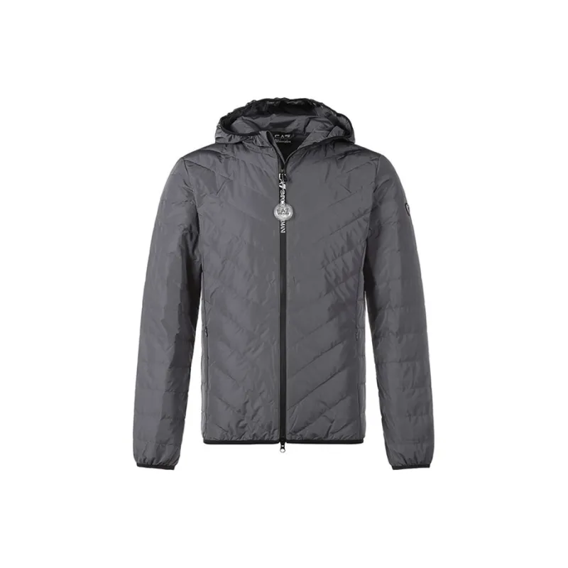 EMPORIO ARMANI High neck Zip up Padded Jacket-0