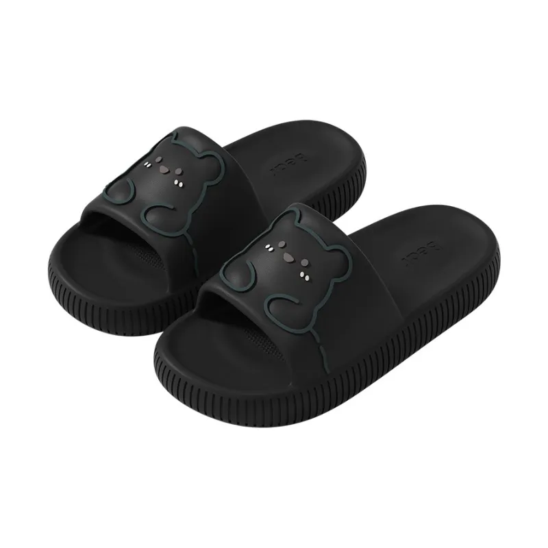LUNNIFEIYA Cute Bear Slippers Summer Outerwear Platform Squashy And Bouncy Feeling EVA Slip Resistant Seaside Sandals-11