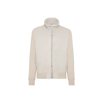 Brunello Cucinelli Panelled Zipped Padded Jacket