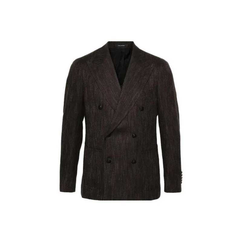 Tagliatore Double Breasted Tailored Blazer-0
