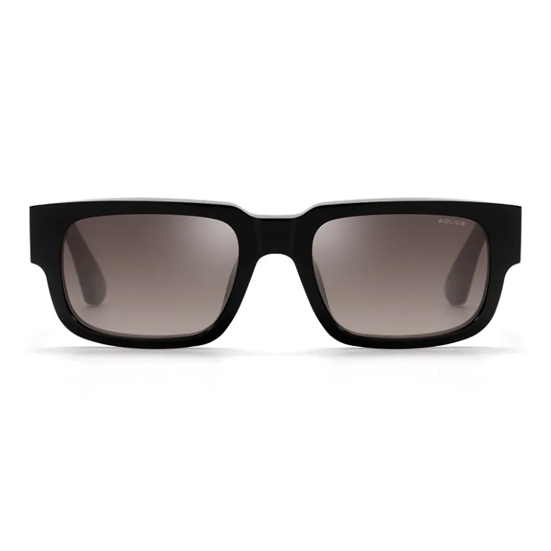 Police Plate Frame Rectangular Sunglasses Unisex-2