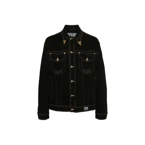 VERSACE JEANS COUTURE V Emblem Denim Jacket