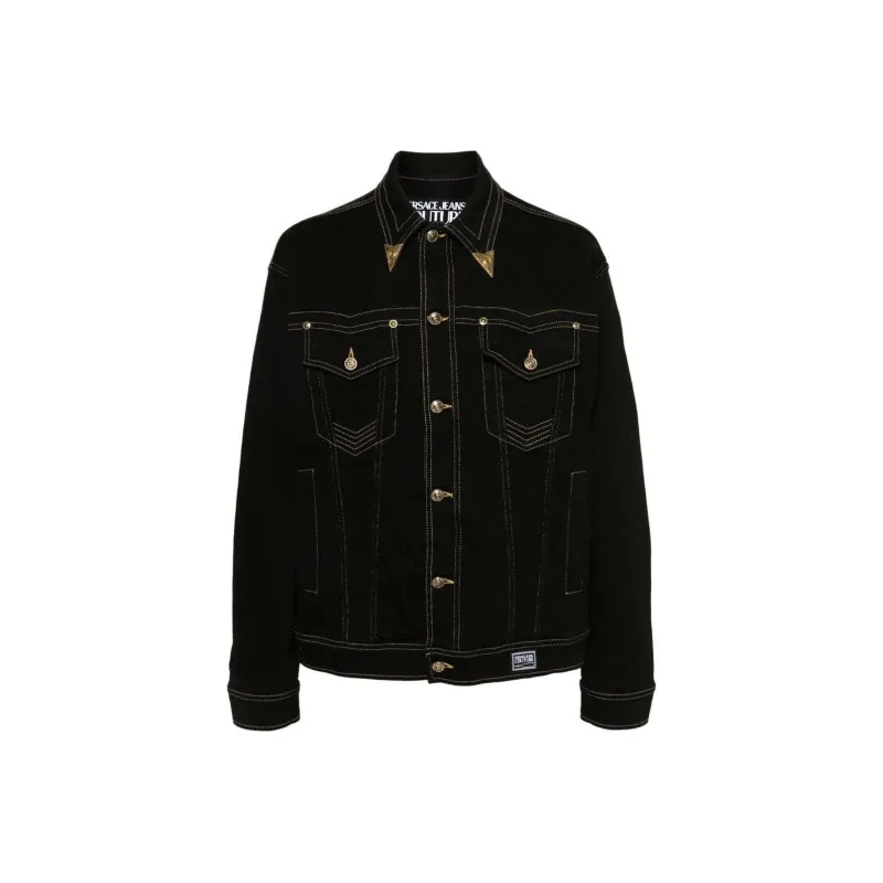 VERSACE JEANS COUTURE V Emblem Denim Jacket-0
