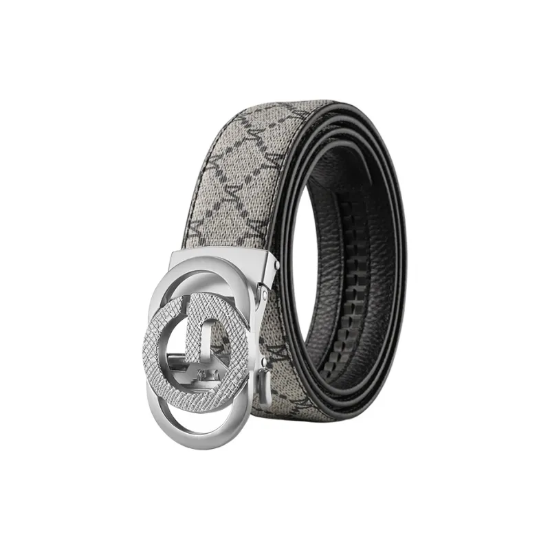 15 MINS Cow Split Leather Belts Men's Width 3.5cm-16