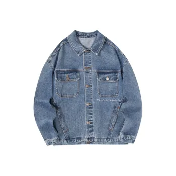 Suamoment American Casual Loose Fit Jacket Top Unisex