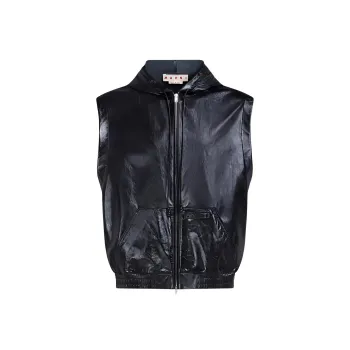 MARNI Sleeveless Leather Jacket