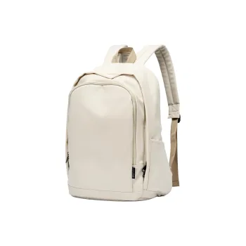 MOYYI Oxford Backpack Regular Unisex Dark Gray/Ecru