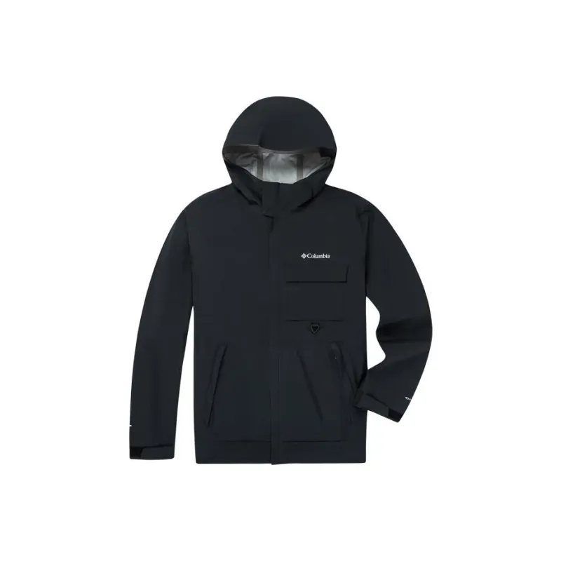 Columbia Transit Waterproof And Windproof Windbreaker Jacket Men's Black-0