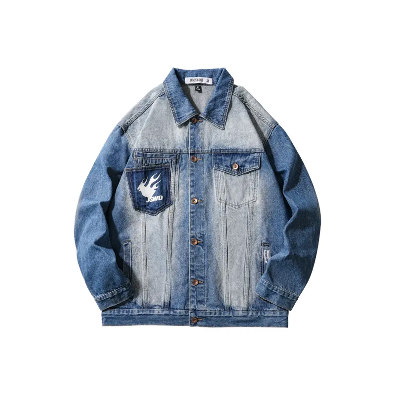 JASONWOOD Cowboy On The Run Denim Jacket Men's-0
