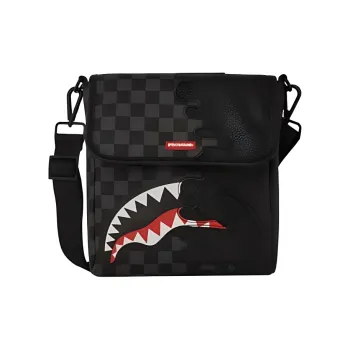 SPRAYGROUND Unfinished Shark Messenger Bag