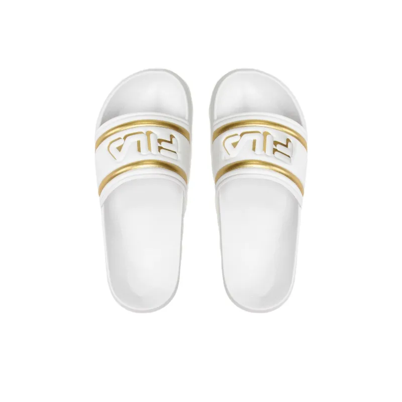 FILA SLIPPER Slip Resistant Abrasion Resistant Slide Slippers Women's White-4