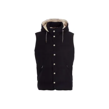 Brunello Cucinelli FW22 Down Vests Men's Black