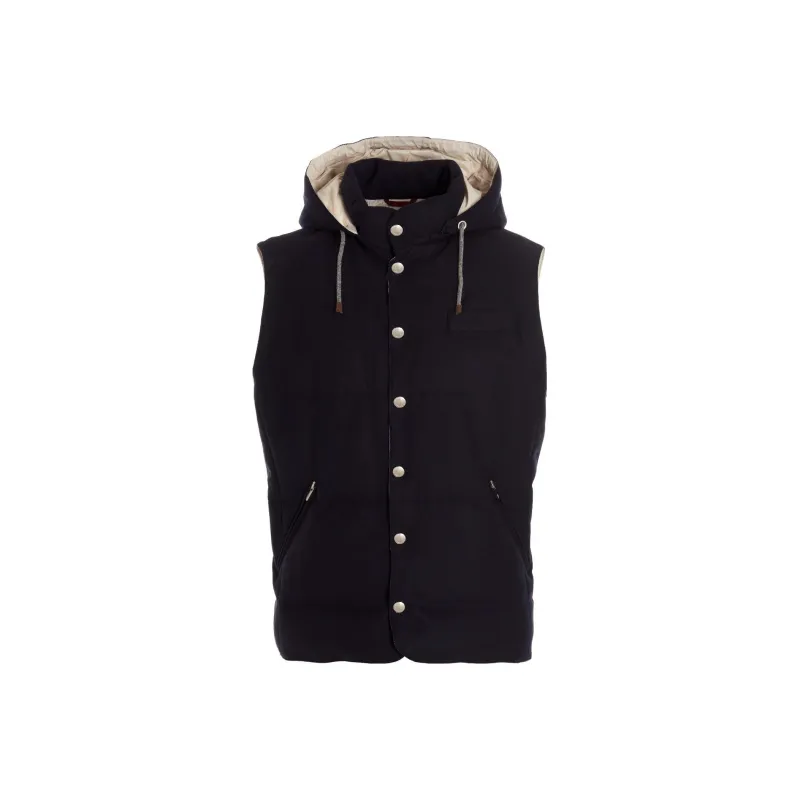 Brunello Cucinelli FW22 Down Vests Men's Black-0