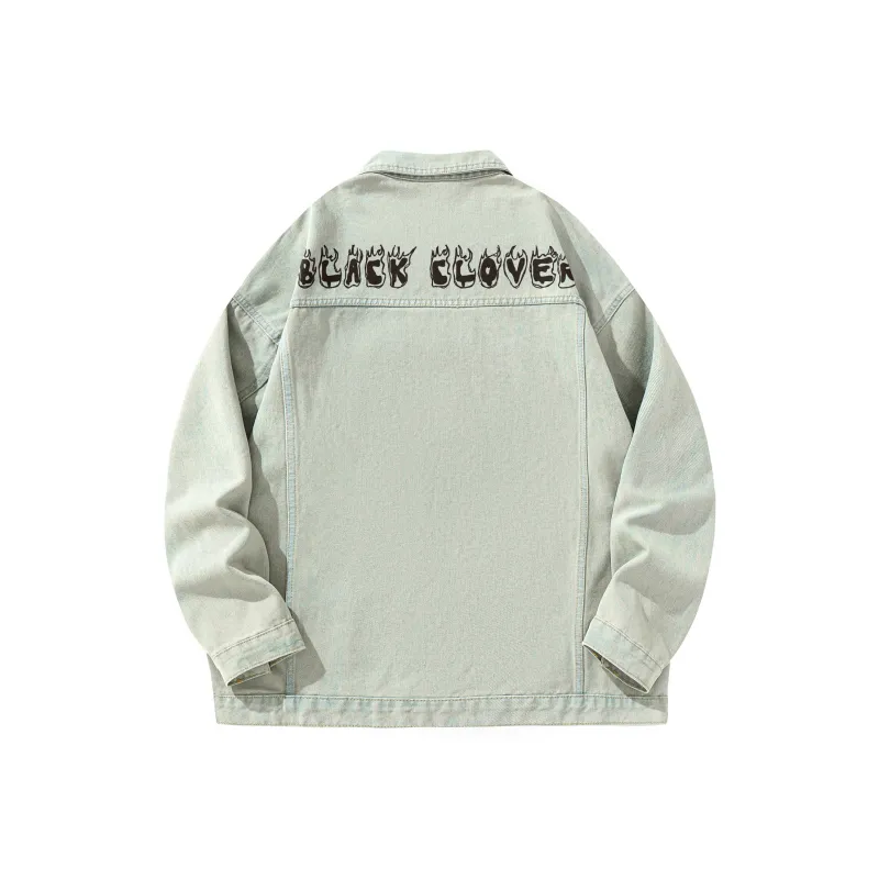BLACK CLOVER Denim Jacket Unisex-16