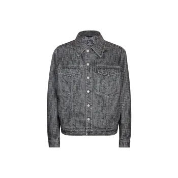 FENDI Ff Jacquard Jeans Jacket