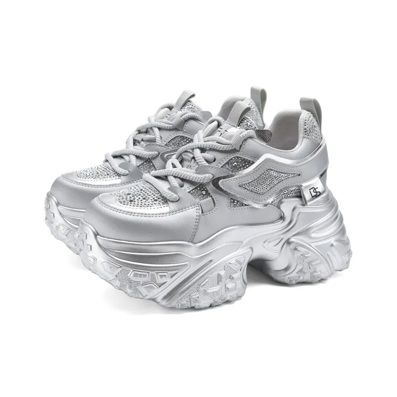 D FUSE SCANDINAVIA Abrasion Resistant Breathable Low Top Chunky Sneakers Women's-7