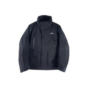 LiNing Waterproof Windbreaker Jacket Men's Black