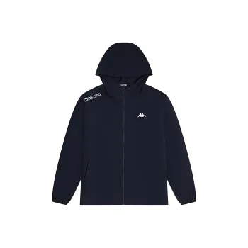 Kappa Windproof UV Protection Breathable Windbreaker Jacket Men's Black