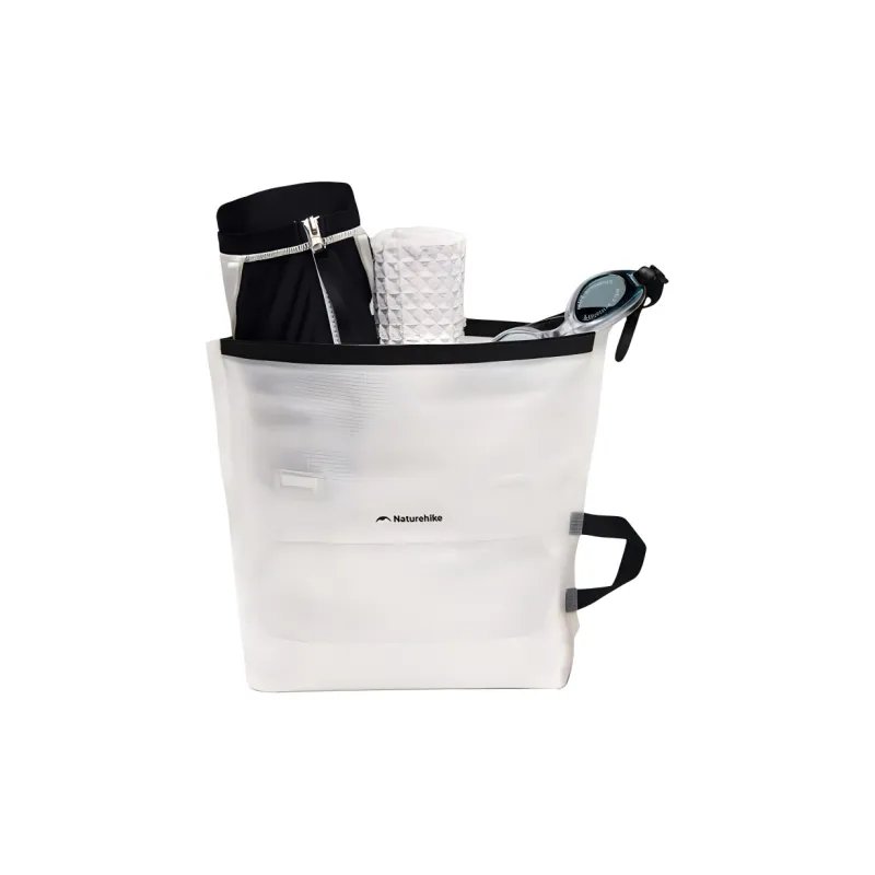 NATUREHIKE Polyamide Makeup Bag Unisex Moonlit White/Graphite Black-1