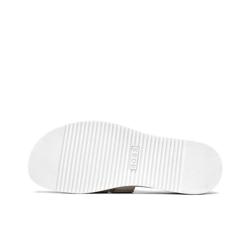 Skechers Slip Resistant Abrasion Resistant Slide Slippers Women's Silver-4
