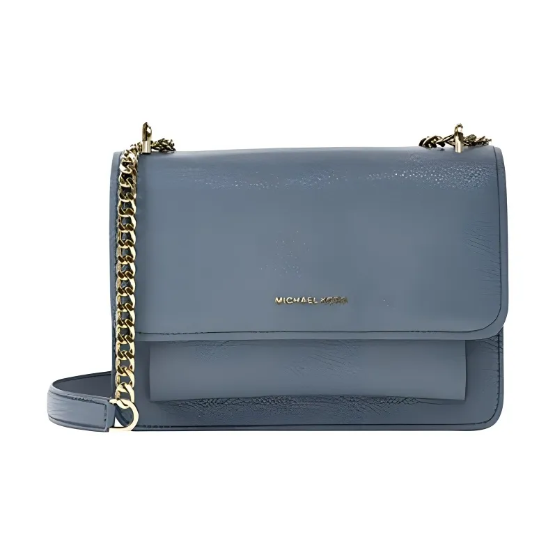 MICHAEL KORS Litchi Grain Leather Crossbody Bag, Shoulder Bag Small Size Women's Light Blue-0