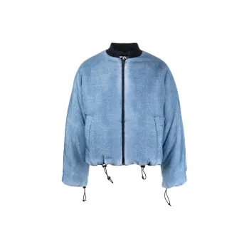 DIESEL W Day Print Zipped Bomber Jacket