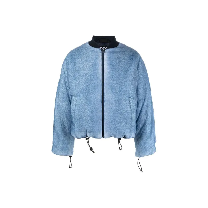 DIESEL W Day Print Zipped Bomber Jacket-0