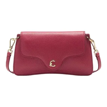COCCINELLE C me Grain Cow Leather Shoulder Bag Women's Red