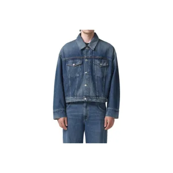 AGOLDE Denim Jackets Men Blue