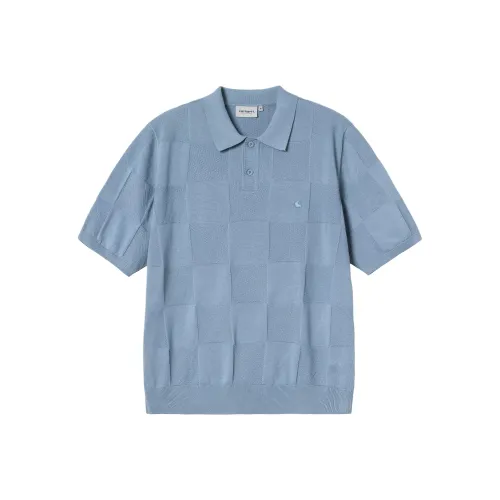 Carhartt WIP Polo Shirts Men Light Blue