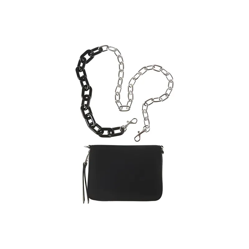 VERSACE JEANS COUTURE Cotton Clutches Card Holder Wallet Women's Black-3