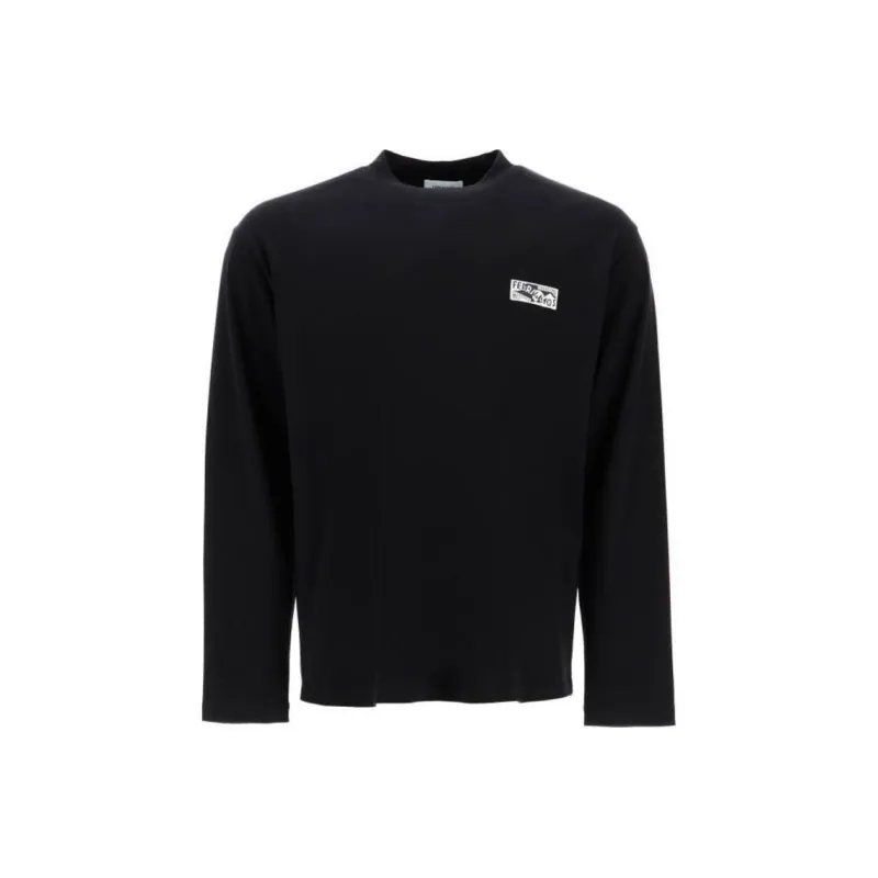 Ferragamo T-Shirts Men Black-0