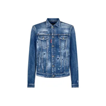 DSQUARED 2 Distressed Denim Jacket