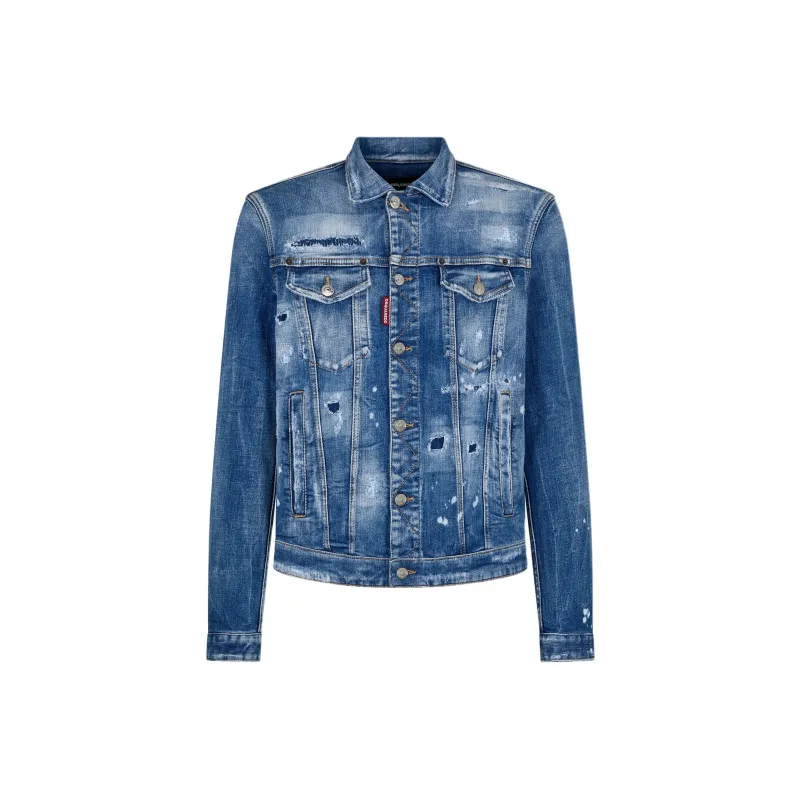 DSQUARED 2 Distressed Denim Jacket-0