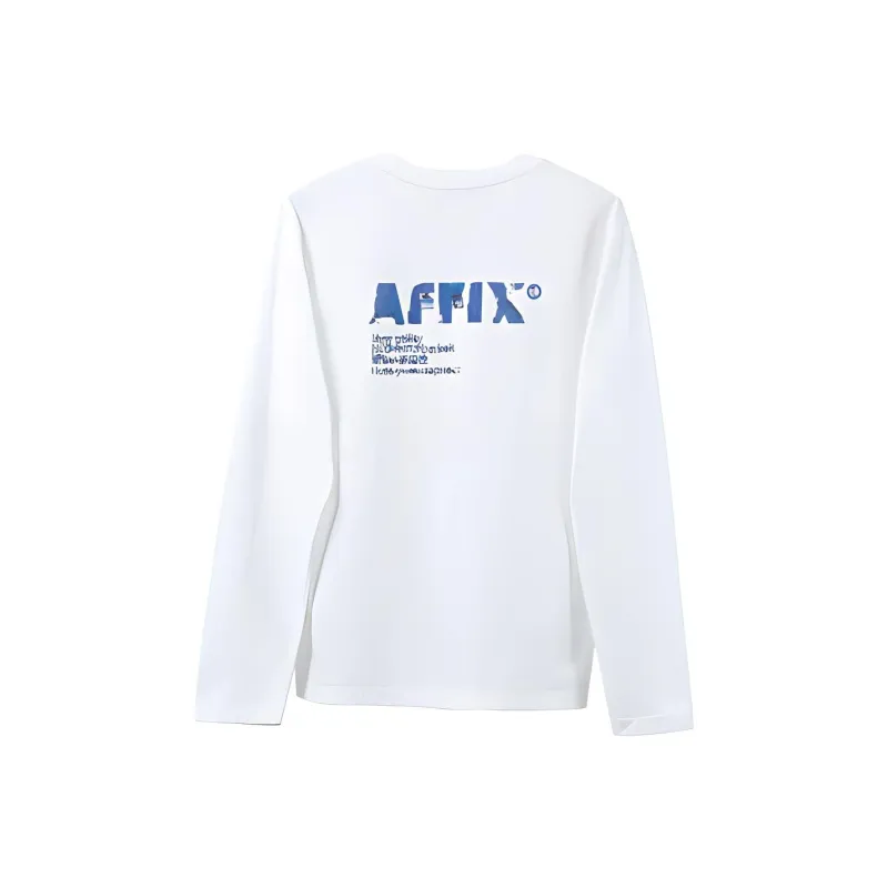 AFFIX FW21 Straight Long-Sleeved T-Shirt Men's White-1