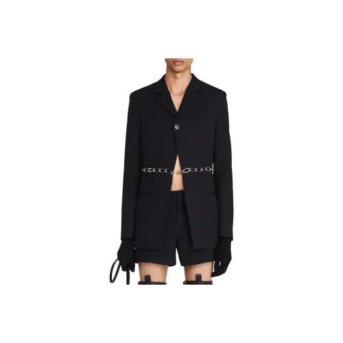 DION LEE SS24 CHAIN LINK BLAZER Business Suit Unisex Black